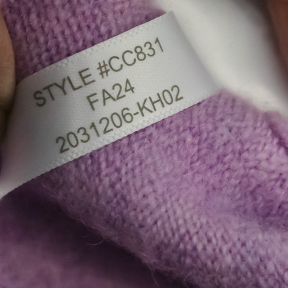J. Crew Size XL Lavender Purple Collared Henley Polo Merino Wool Alpaca Sweater - Picture 5 of 6